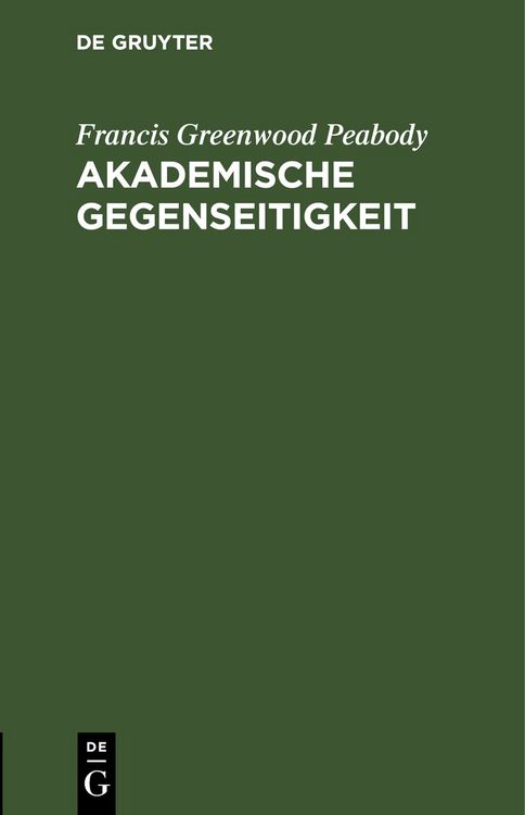 Produktbild: Akademische Gegenseitigkeit