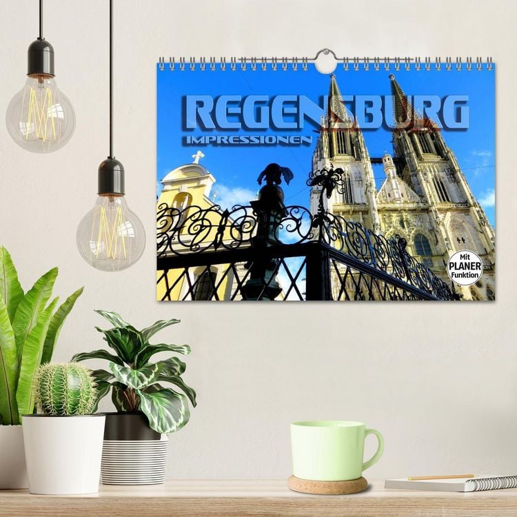 Produktbild: REGENSBURG - Impressionen (Wandkalender 2026 DIN A4 quer), CALVENDO Monatskalender