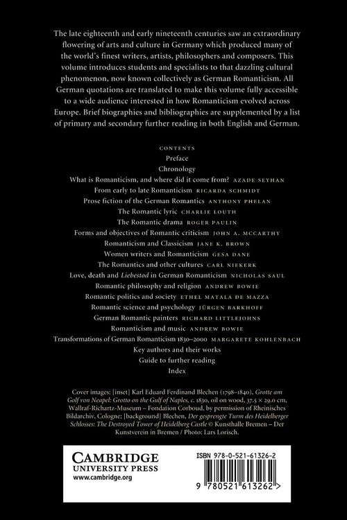 Produktbild: The Cambridge Companion to German Romanticism