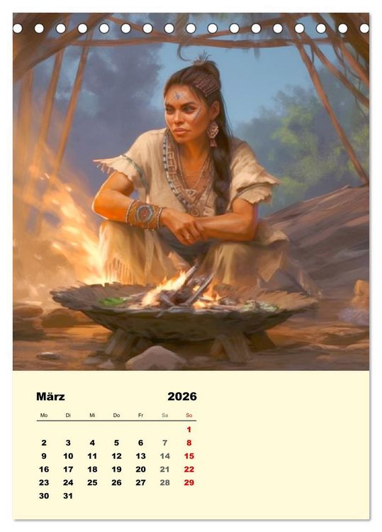 Produktbild: Indian Fantasy (Tischkalender 2026 DIN A5 hoch), CALVENDO Monatskalender