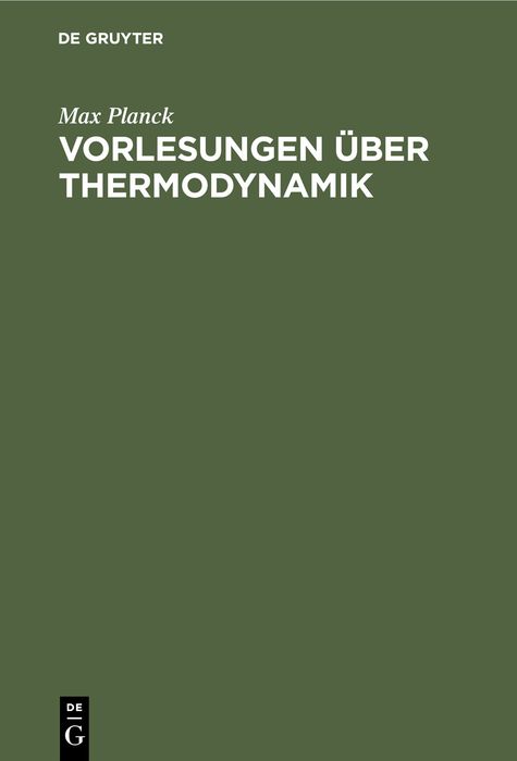 Produktbild: Vorlesungen &uuml;ber Thermodynamik