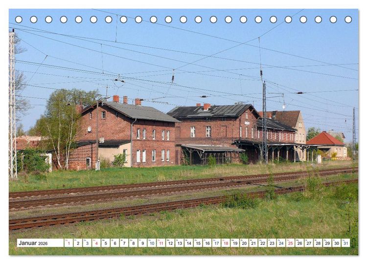 Produktbild: Die Karniner Bahn - Wiederaufbau vor dem Verkehrskollaps? (Tischkalender 2026 DIN A5 quer), CALVENDO Monatskalender