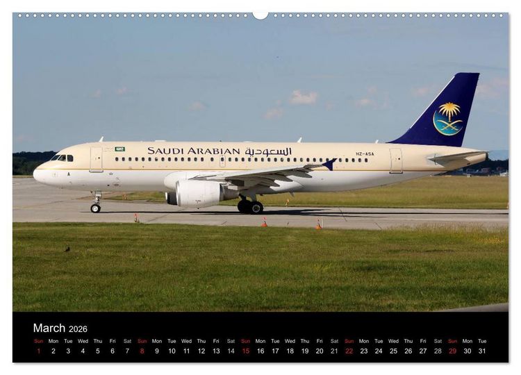 Produktbild: Airliners of the World (High Quality Premium Wall Calendar 2026 DIN A2 landscape),CALVENDO 12 Month Wall Calendar