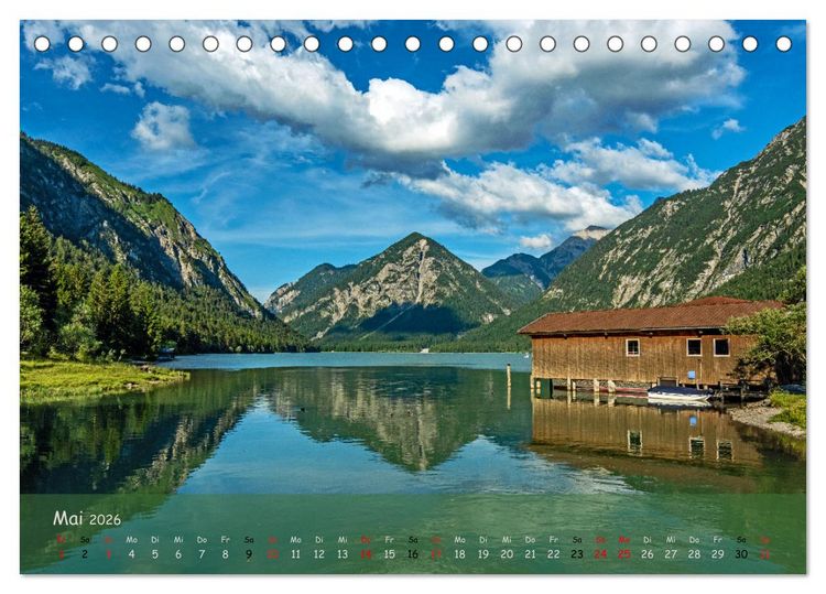 Produktbild: Naturparadies Zugspitzarena (Tischkalender 2026 DIN A5 quer), CALVENDO Monatskalender