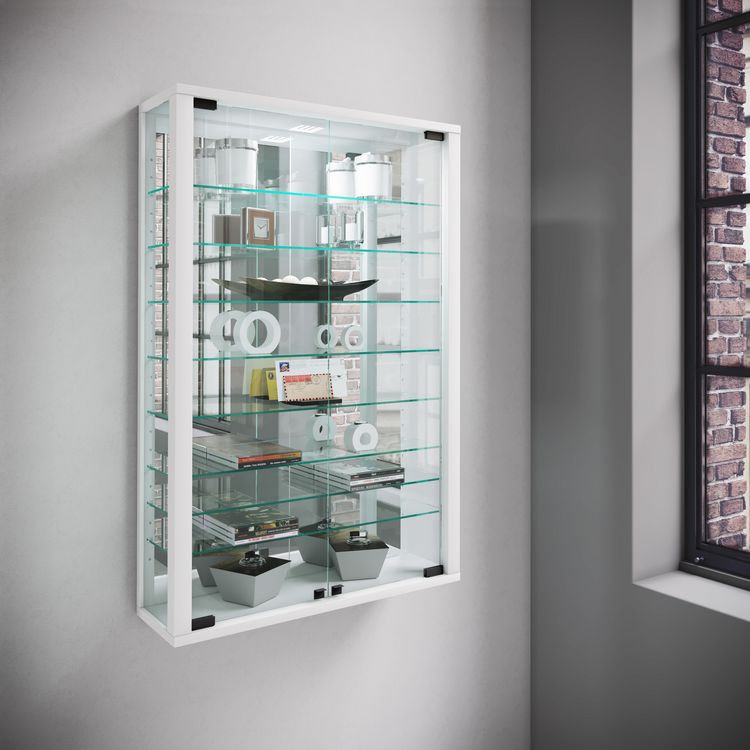 Produktbild: Wandvitrine Glasvitrine Vitrosa Mini Spiegel