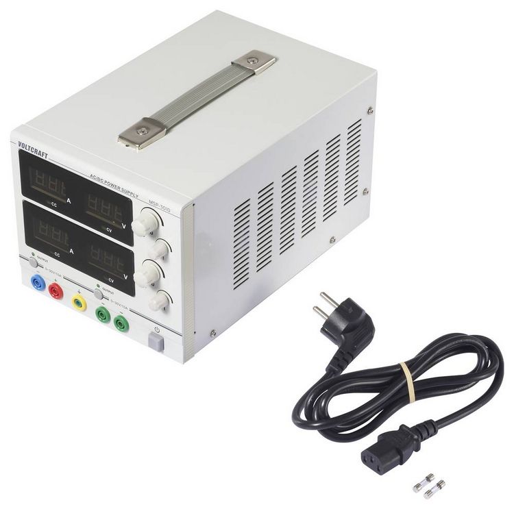 Produktbild: VOLTCRAFT MSP-3010 Labornetzger&auml;t, einstellbar geregelt AC und DC 0 - 30 V 0 - 10 A 2x 300 W Buchse 4 mm Anzahl Ausg&auml;nge 2 x