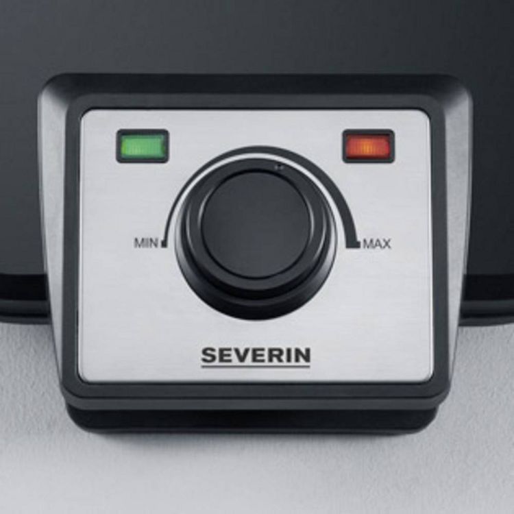 Produktbild: Severin WA 2106 Doppel-Waffeleisen mit manueller Temperatureinstellung Schwarz