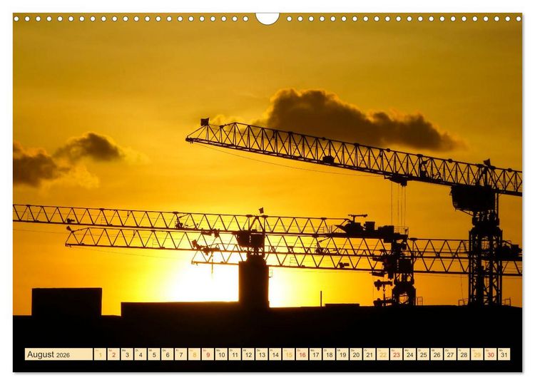 Produktbild: Krane - b&auml;renstarke Arbeitstiere (Wandkalender 2026 DIN A3 quer), CALVENDO Monatskalender
