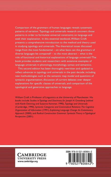 Produktbild: Typology and Universals