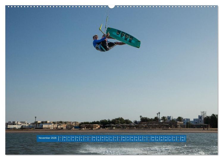 Produktbild: Kite Boarding El Gouna (Wandkalender 2026 DIN A2 quer), CALVENDO Monatskalender