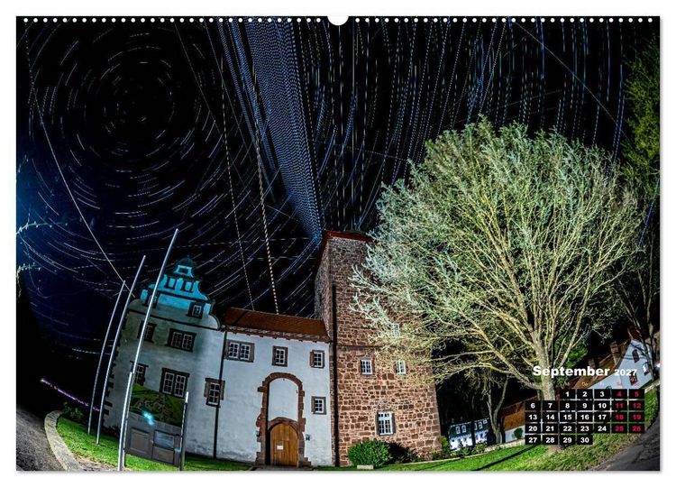 Produktbild: Sternspuren &uuml;ber Bad Hersfeld (hochwertiger Premium Wandkalender 2027 DIN A2 quer), Kunstdruck in Hochglanz