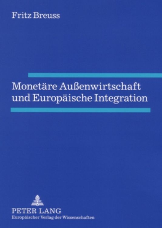 Produktbild: Monet&auml;re Au&szlig;enwirtschaft und Europ&auml;ische Integration