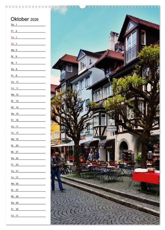 Produktbild: Lindau - Inselstadt am Bodensee (hochwertiger Premium Wandkalender 2026 DIN A2 hoch), Kunstdruck in Hochglanz