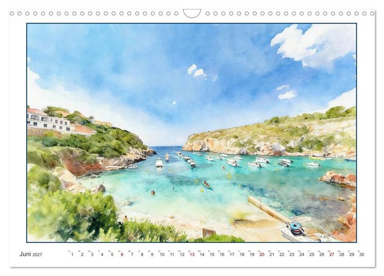 Produktbild: Beschauliches Menorca (Wandkalender 2027 DIN A3 quer), CALVENDO Monatskalender
