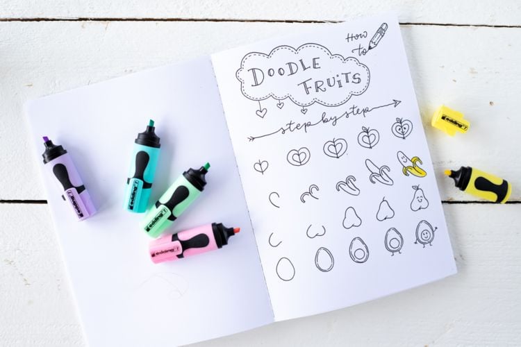 Produktbild: Edding Textmarker 7 Mini Pastel Power, 4er Set