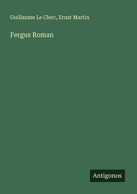 Produktbild: Fergus Roman