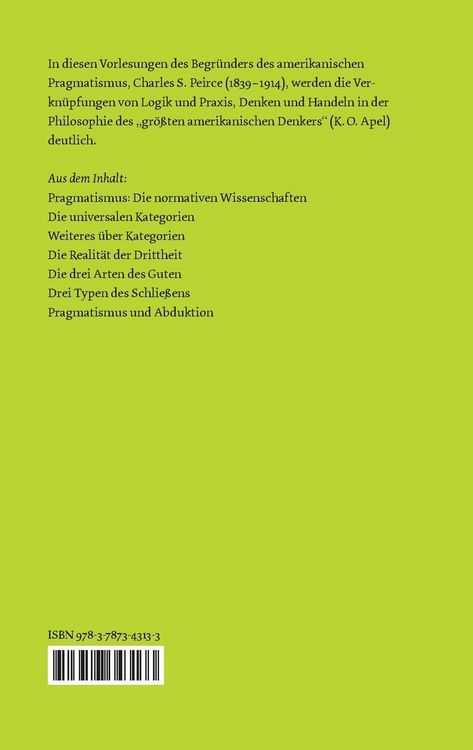 Produktbild: Vorlesungen &uuml;ber Pragmatismus