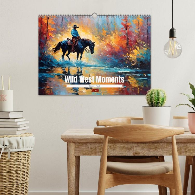 Produktbild: Wild West Moments (Wandkalender 2026 DIN A3 quer), CALVENDO Monatskalender