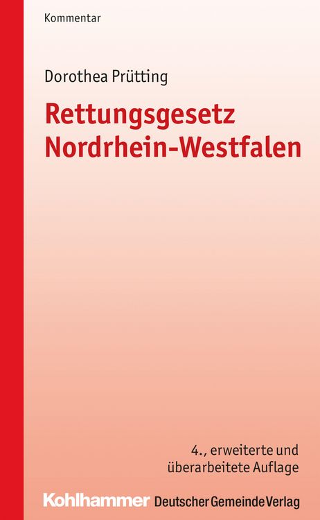 Produktbild: Rettungsgesetz Nordrhein-Westfalen