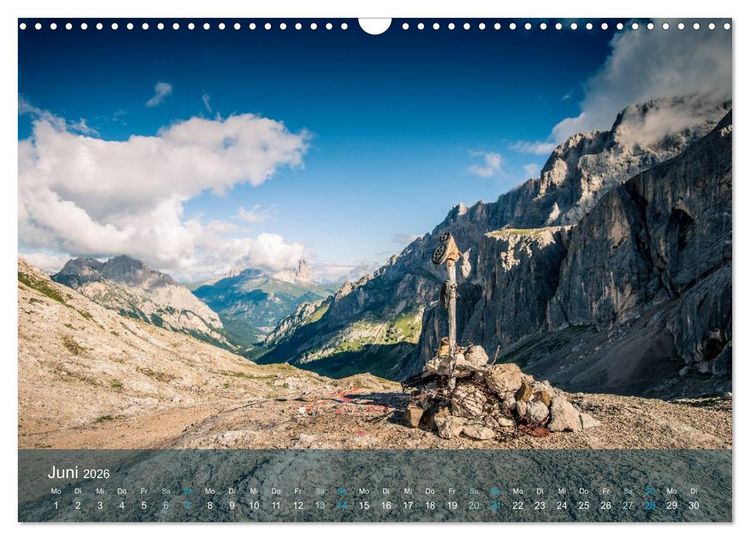 Produktbild: die dolomiten (Wandkalender 2026 DIN A3 quer), CALVENDO Monatskalender