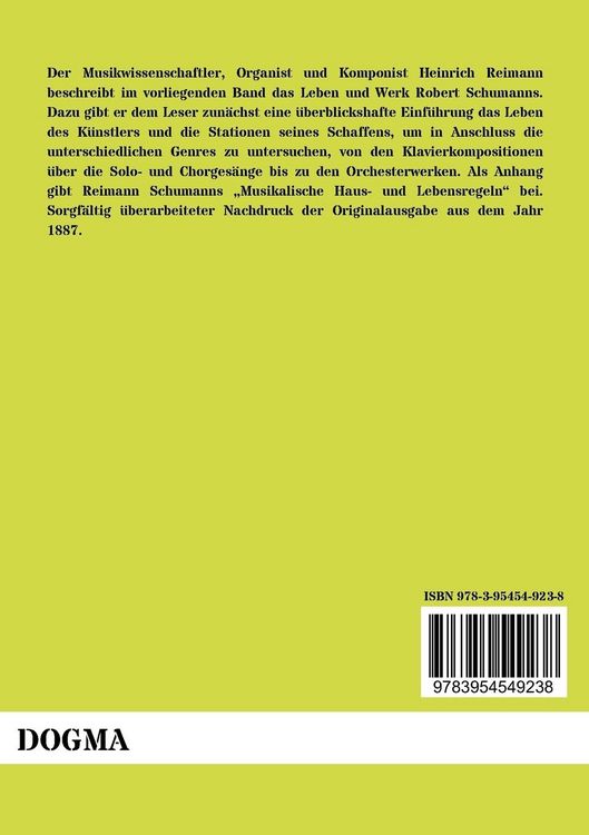 Produktbild: Robert Schumanns Leben und Werke
