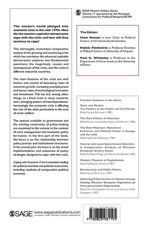 Produktbild: Coping with the Economic Crisis