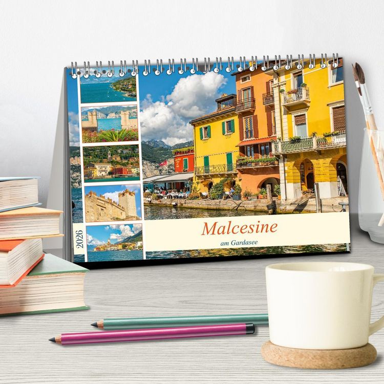 Produktbild: Malcesine am Gardasee (Tischkalender 2026 DIN A5 quer), CALVENDO Monatskalender