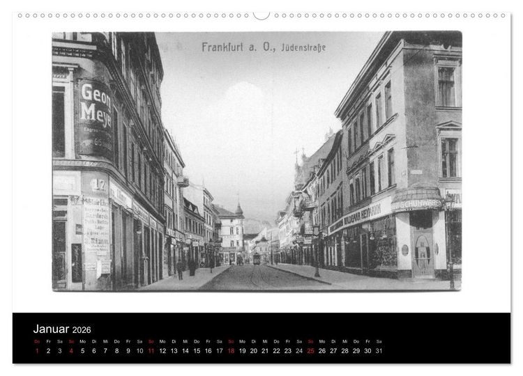 Produktbild: FFO-Geschichten. Historische Ansichtskarten aus Frankfurt (Oder) (hochwertiger Premium Wandkalender 2026 DIN A2 quer), Kunstdruck in Hochglanz