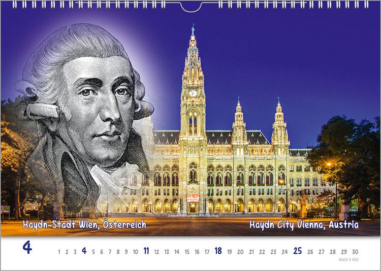Produktbild: Komponisten-Kalender, ein Musik-Kalender 2027, DIN A4