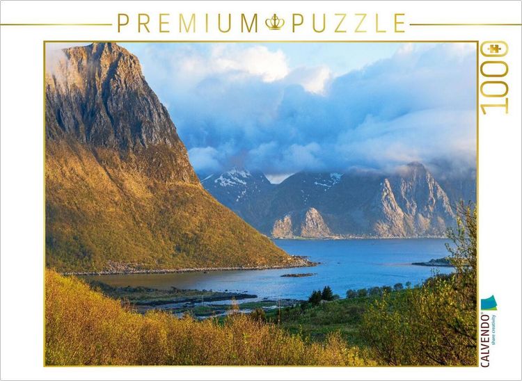 Produktbild: CALVENDO Puzzle Panorama auf der Lofoteninsel Vestv&aring;g&oslash;ya | 1000 Teile Lege-Gr&ouml;&szlig;e 64x48cm Foto-Puzzle f&uuml;r gl&uuml;ckliche Stunden