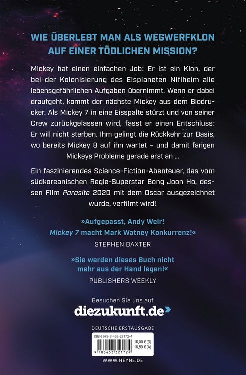 Produktbild: Mickey 7 &ndash; Der letzte Klon