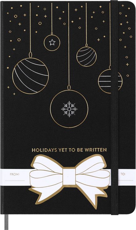 Produktbild: Moleskine Holiday Notizbuch, L/A5, Liniert, fester Einband, Schwarz