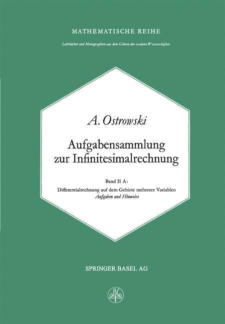 Produktbild: Aufgabensammlung zur Infinitesimalrechnung