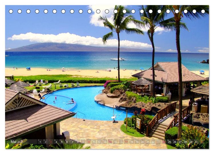 Produktbild: Hawaii und seine Aloha - Inseln (Tischkalender 2026 DIN A5 quer), CALVENDO Monatskalender