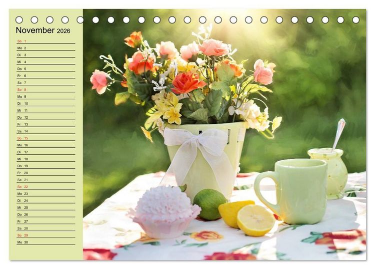 Produktbild: Landhaus-Romantik. Die Farben des Sommers (Tischkalender 2026 DIN A5 quer), CALVENDO Monatskalender