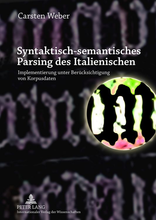 Produktbild: Syntaktisch-semantisches Parsing des Italienischen