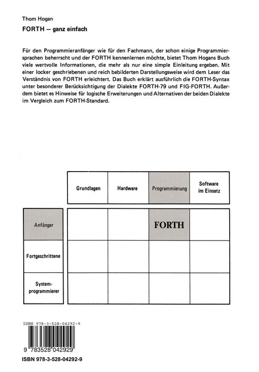 Produktbild: FORTH &mdash; ganz einfach