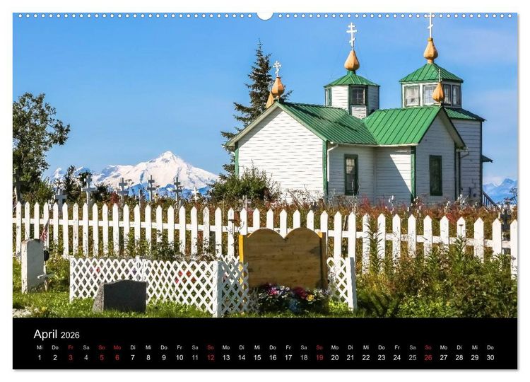 Produktbild: Alaska 2026 Wildes Land am Ende der Welt (hochwertiger Premium Wandkalender 2026 DIN A2 quer), Kunstdruck in Hochglanz