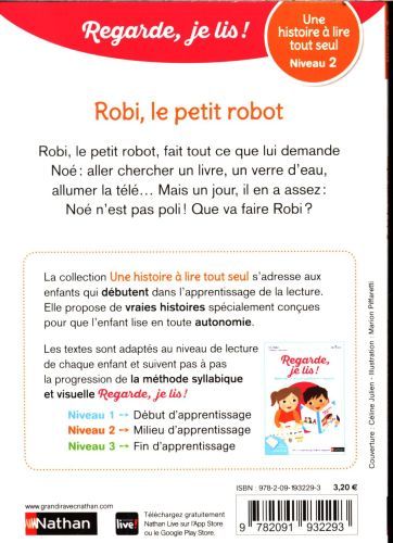 Produktbild: Robi, le petit robot : une histoire &agrave; lire tout seul, niveau 2