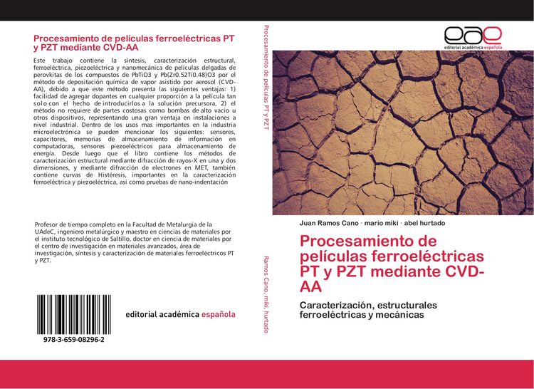 Produktbild: Procesamiento de pel&iacute;culas ferroel&eacute;ctricas PT y PZT mediante CVD-AA