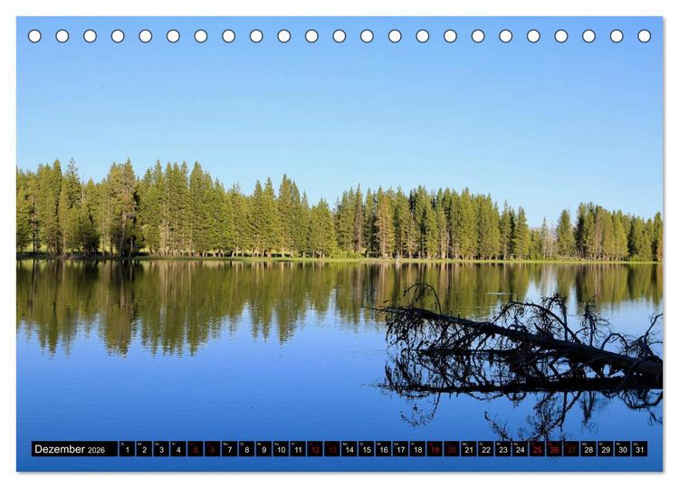 Produktbild: Wunderwelt Yellowstone 2026 (Tischkalender 2026 DIN A5 quer), CALVENDO Monatskalender