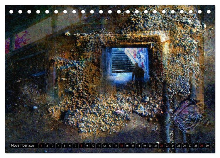 Produktbild: Illusionen in Texturen, Fotokunst (Tischkalender 2026 DIN A5 quer), CALVENDO Monatskalender