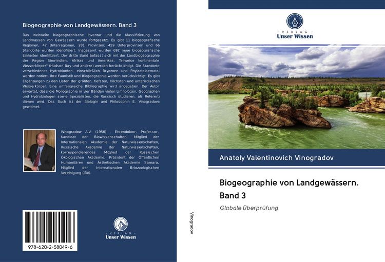 Produktbild: Biogeographie von Landgew&auml;ssern. Band 3