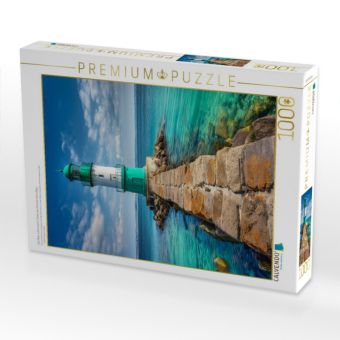 Produktbild: CALVENDO Puzzle Das Meer schimmert in T&uuml;rkis, der Himmel ruht in Blau | 1000 Teile Lege-Gr&ouml;&szlig;e 64x48cm Foto-Puzzle f&uuml;r gl&uuml;ckliche Stunden