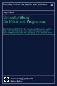 Produktbild: Umweltpr&uuml;fung f&uuml;r Pl&auml;ne und Programme