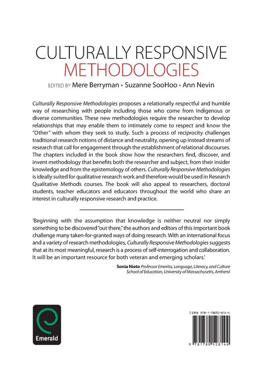 Produktbild: Culturally Responsive Methodologies