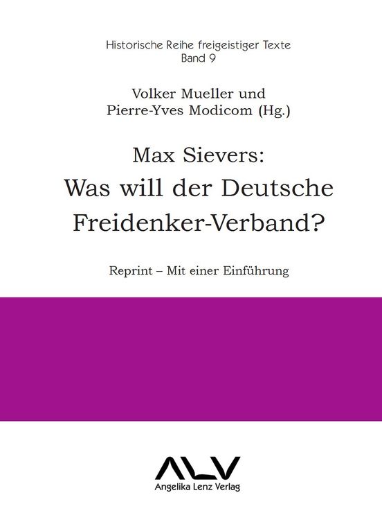 Produktbild: Max Sievers: Was will der Deutsche Freidenker-Verband?