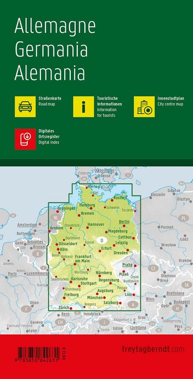 Produktbild: freytag & berndt Stra&szlig;enkarte Deutschland 1:700.000