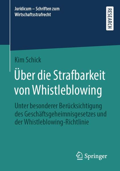 Produktbild: &Uuml;ber die Strafbarkeit von Whistleblowing