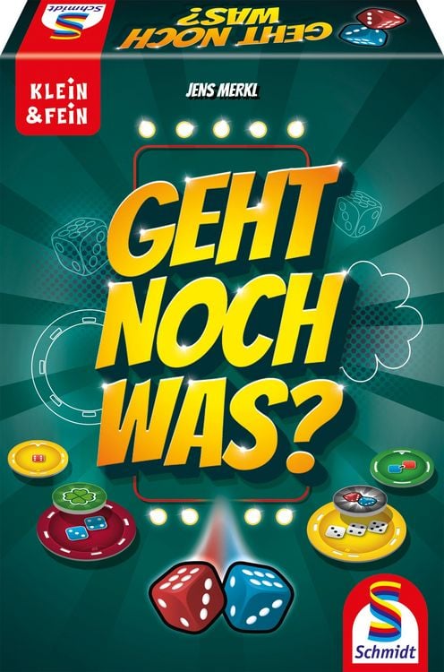 Produktbild: Auf nach Las Vegas! In diesem schnellen W&uuml;rfelspiel geht es darum in 5 Runden die meisten Punkte zu sammeln. Alle Mitspielenden bauen ihre eigene Wertungstafel und hoffen darauf, dass die 7 W&uuml;rfel, die f&uuml;r alle gleichzeitig gew&uuml;rfelt werden